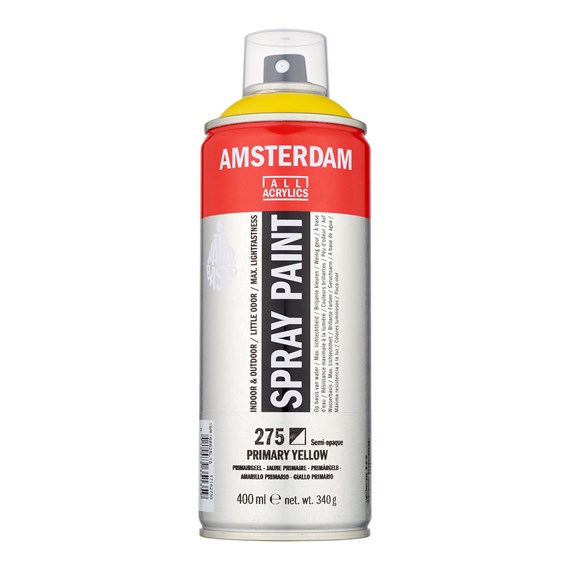 Bombe de peinture Amsterdam - 400ml - Jaune d'or - Peinture Acrylique